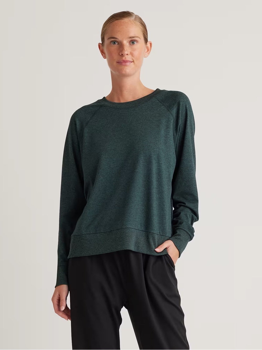 Quince Flowknit Pullover Crew